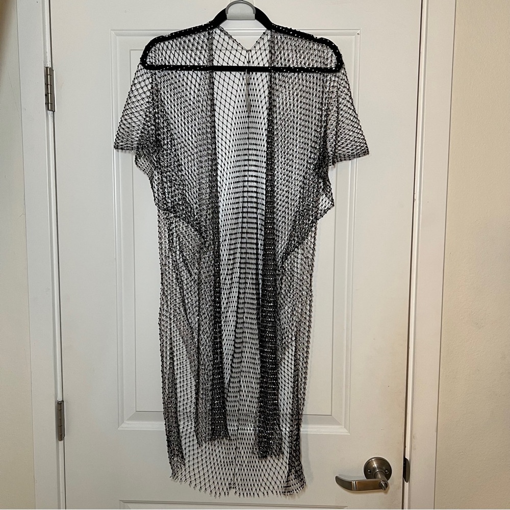 Windsor Black Chainmail Kimono One Size